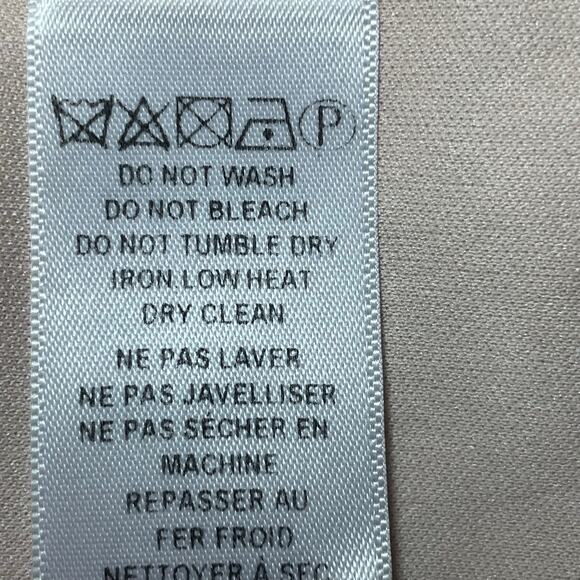 Adrianna Papell Melinda Matelasse Floral Column Gown Size 12 Cap Sleeves Shimmer - Picture 10 of 10